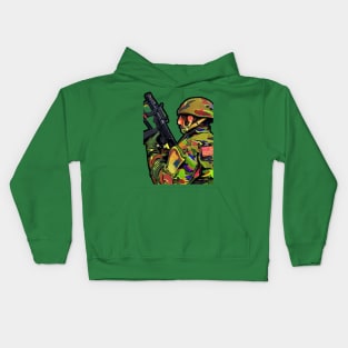 Colored Camo Kids Hoodie